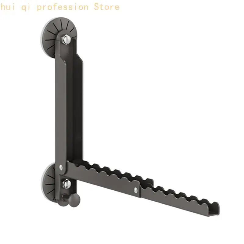 Folding Clothes Hanger No Drilling Retractable Clothes Drying Rack For Campers H8WE Quake Gray CN