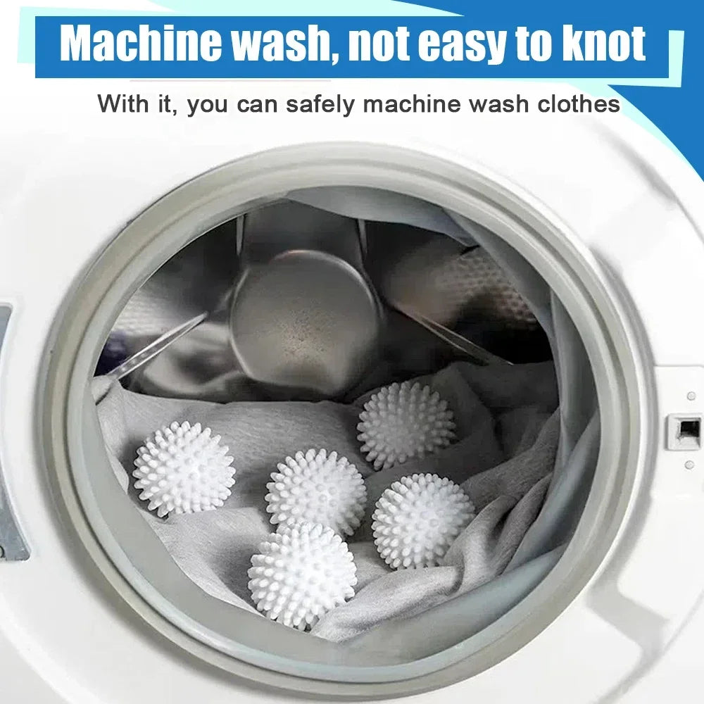 3Pcs PVC Dryer Ball Reusable Laundry Ball Washing Machine Drying Fabric Softener Ball for Home Clothe Cleaning Tool Accessrices Quake