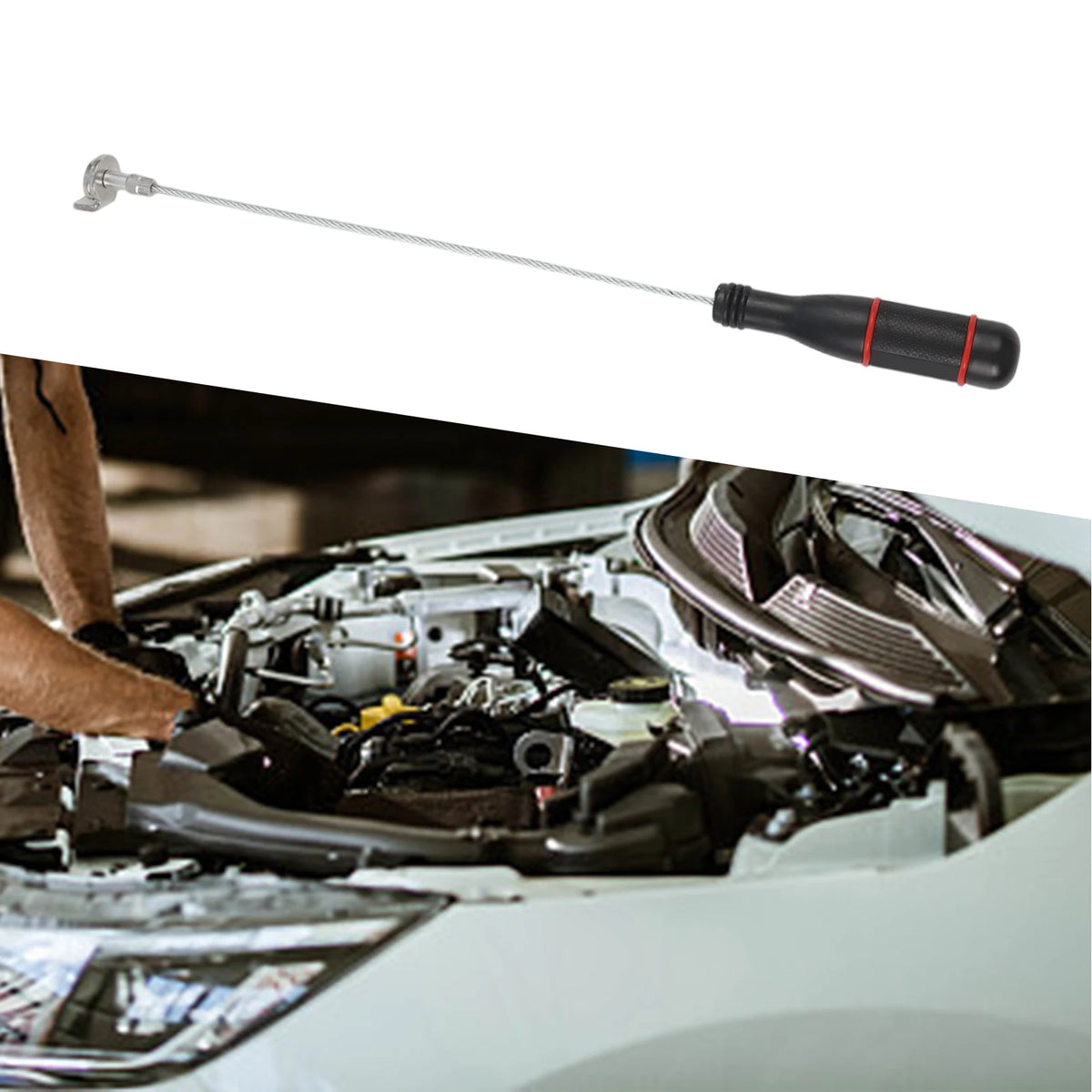 Antiscalding Magnetic Oil Pan Removal Tool Wrench with ABS and Alloy Construction for Automotive Oil Drain Screws Quake A