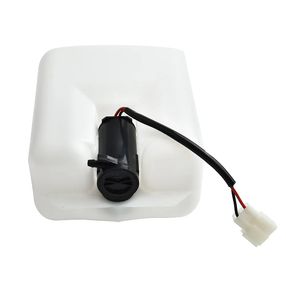 2Pin Car Windshield Washer Reservoir Bottle Tank W/12V Pump Hose Jet 17.5 X 13 X 8cm Car Windshield Washer Water Storage Tank Quake