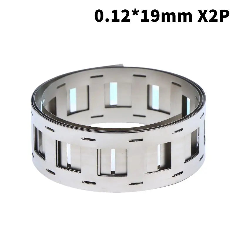 1 Roll Lithium Battery Nickel Strips 1Meter 0.15*20.2mm 2P Nickel Plated Steel Strip For 18650 Battery Pack Spot Welding Quake 0.12x19mm 2P