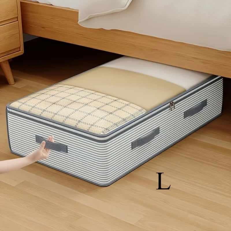 Multifunctional Bed Bottom Storage Bag Large Capacity Foldable Clothing Quilts Portable Storage Container Dust Cleaning Bedroom Quake L