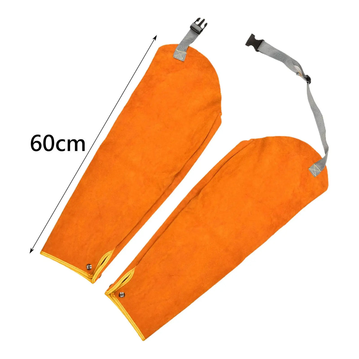 Welding Protective Sleeves Easy to Use PU Leather Thickened High Temperature Sleeves Arm Protection Covers Portable for Welding Quake