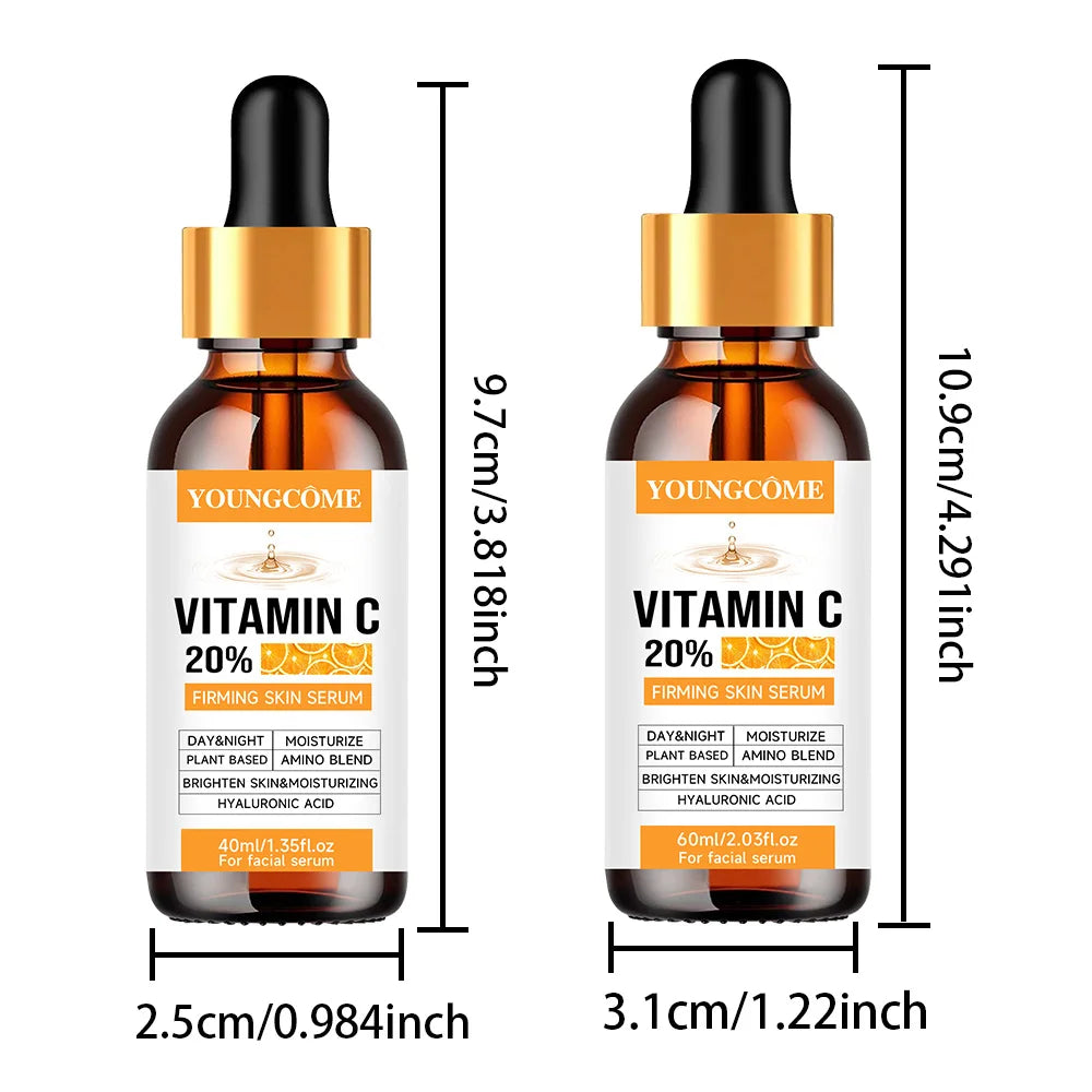 Vitamin C Wrinkle Remover Face Serum Lifting Firming Fade Fine Lines Anti-aging Essence Whitening Brighten Skin Care Quake 40ml