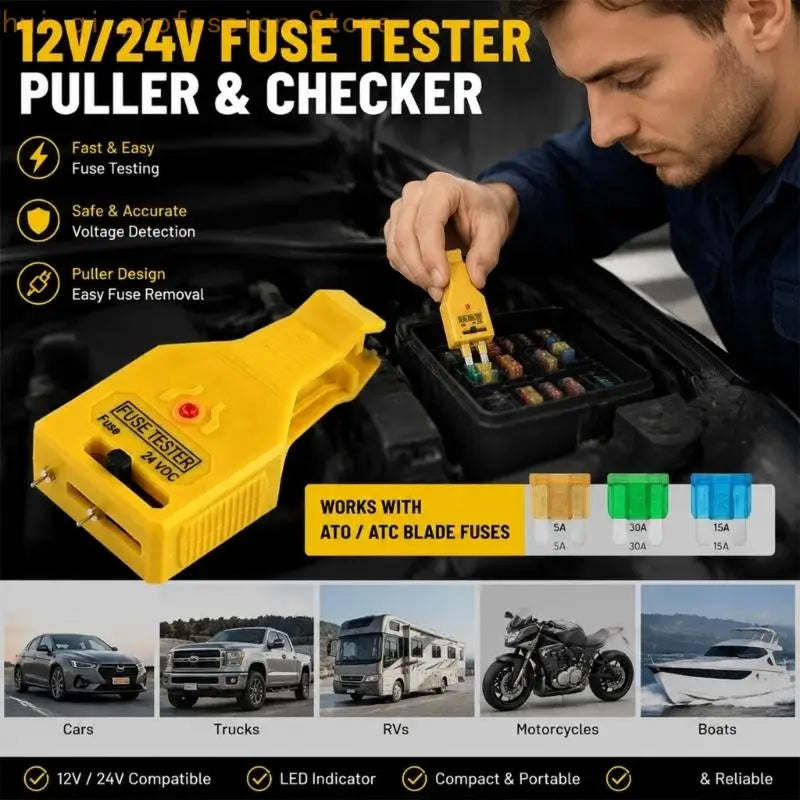 Upgrades Automotive Circuit Test Puller ABS Handle for Blade Replacement Service H8WE Quake CN