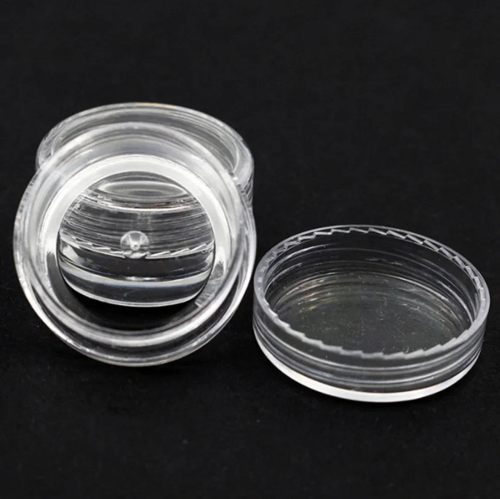 vvocci 50pcs 5g Clear Cosmetic Cream Sample Jars – Transparent Portable Containers for Balm, Lip Care & Skincare Quake