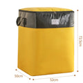 Large Capacity Moving Package Bag Durable Multifunctional Luggage Packing Bag Dustproof Moisture-proof Clothes Quilt Storage Bag Quake Yellow XXL
