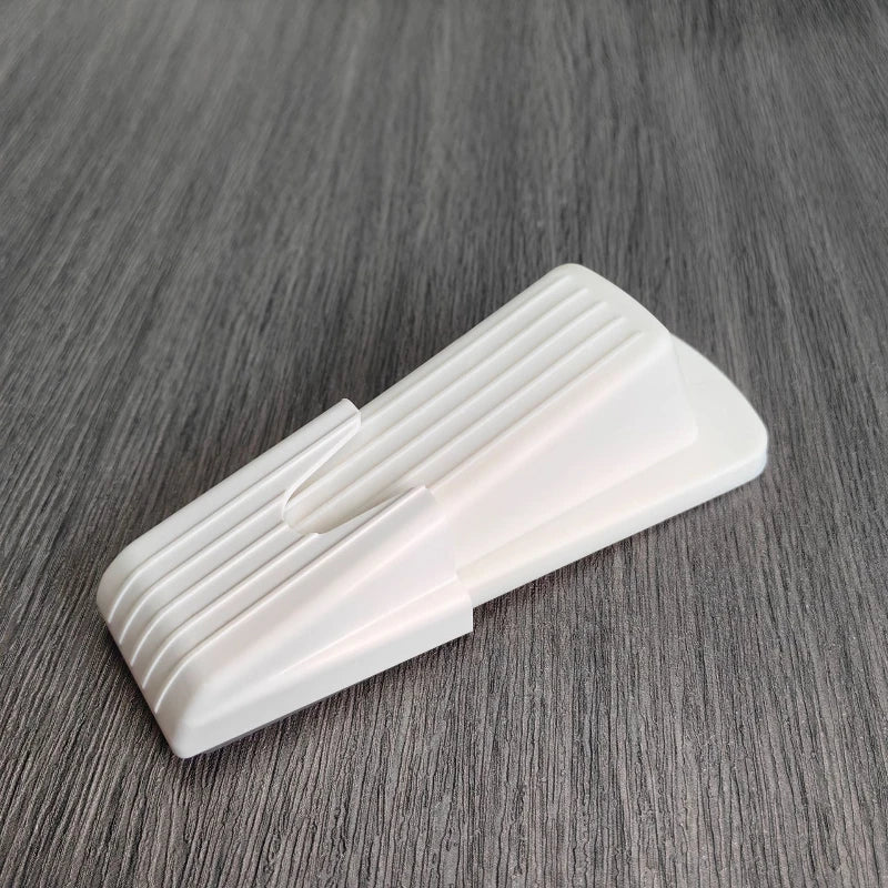 Rubber Door Stopper with Storage Holder Anti-Collision Door Stop Wedge Windproof Safety Door Blocker for Home Bedroom Office Quake