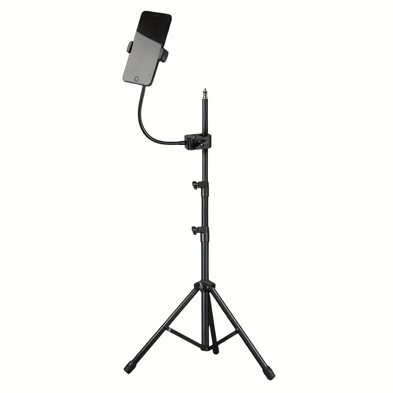 Flexible Adjustable Mic Stand Phone Holder with Gooseneck Clamp for Most Smartphones,Ideal for Recording & Live Streaming Quake