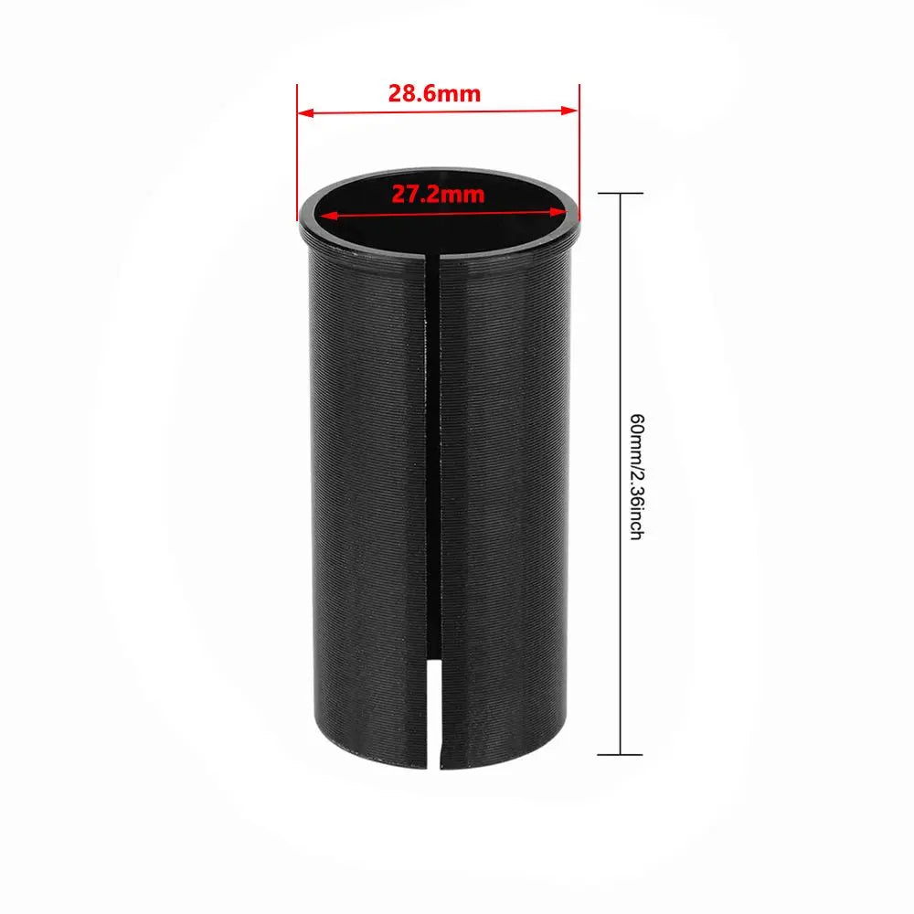 Aluminum Alloy Bike Seatpost Adapter 27.2mm To 28.6/30/30.4/30.8/31.6/33.9mm Black Seatpost Shim Sleeve Easy To Install Quake