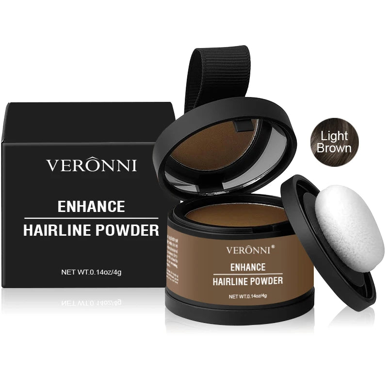 14 Color Hair Line Powder Black Root Up Natural Instant Waterproof Hairline Shadow Concealer Coverage Paint Repair Fill In Hair Quake 11-Light Brown