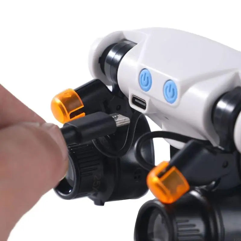 Multifunctional LED Magnifier Head Mount 10X 15X 20X 20X Glass Adjustable LED For Electronics Repair K1KF Quake