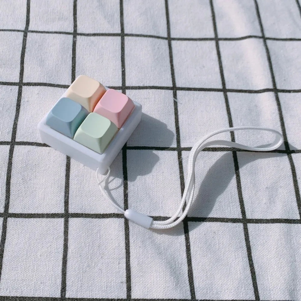 New 2/3/4 Keys Finger Keyboard Keycap Key Button Decompression Toy Stress Relief Pass The Time Clicker Toy Adult Quake