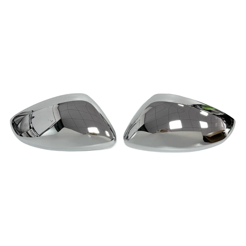 For Peugeot 208 2008 2019-2025 Car Replacement Rearview Side Mirror Cover Wing Cap Exterior Case Trim Accessories Vehicle Decor Quake Chrome