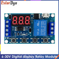 6-30V Relay Module Switch Trigger Time Delay Circuit Timer Cycle Adjustable Trigger OFF / ON Switch Timing Cycle for Quake Default Title