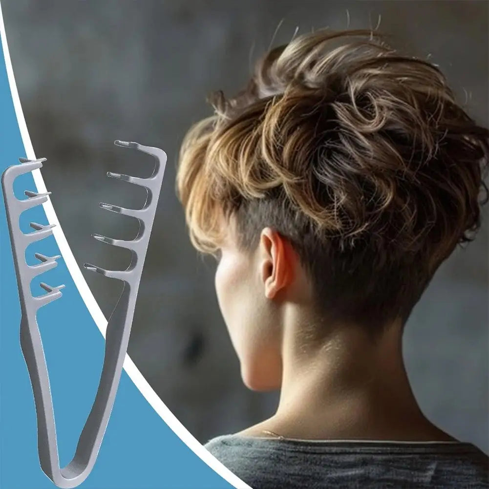 Korean Style Texturizing Hair Brush Volumizing Root Lifter for Men Women Cover Hair Part Fluffy Bangs Styling Comb Quake