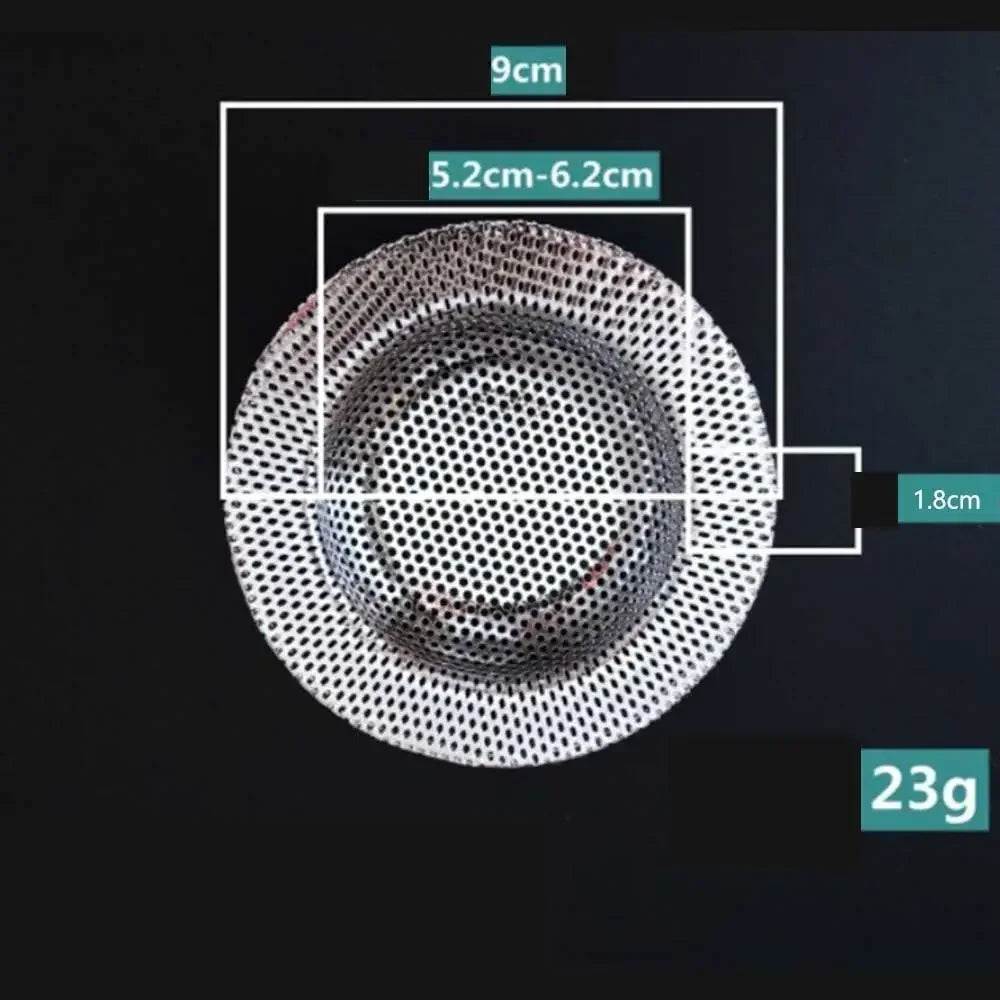Water Sink Filters Sink Mesh Strainer Kitchen Tool Stainless Steel Bathroom Floor Drains Cover Shower Hair Catche Stopper Tools Quake 9CM