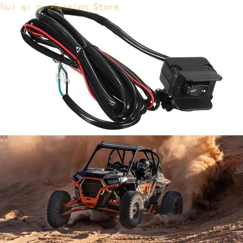 Heavy Duty ATV/UTV Winch Replacement Rocker Handlebar Control Switch Used for Motorcycles Modification Quality Materials H8WE Quake