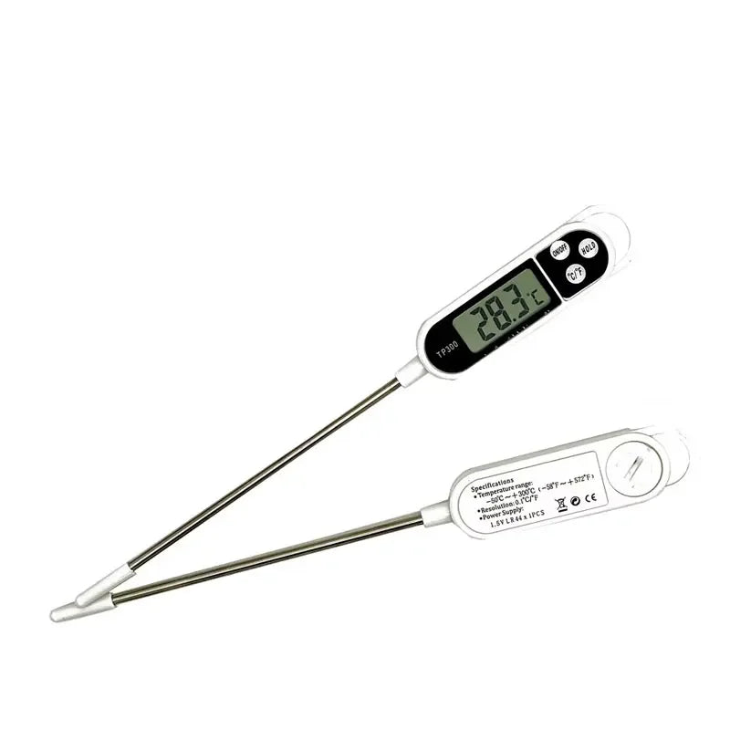 Kitchen Digital Cooking Thermometer -50~300℃ Meat Food Temperature Tester for Cooking /BBQ/Milk TP300 Food Thermometer Quake