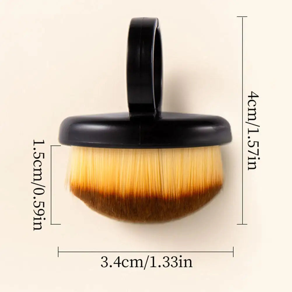 1/2PCS Nail Dust Brush Nail Cleaning Brush Manicure Scrubber Brush Ring Duster Soft Fiber Bristle Portable Travel Manicure Brush Quake