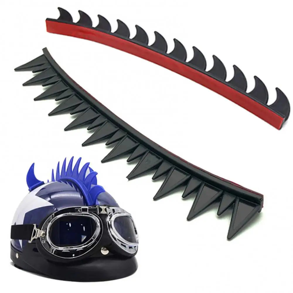 Universal Motorcycle Modified Helmet Sticker Personalized Cockscomb Horns Decal Quake