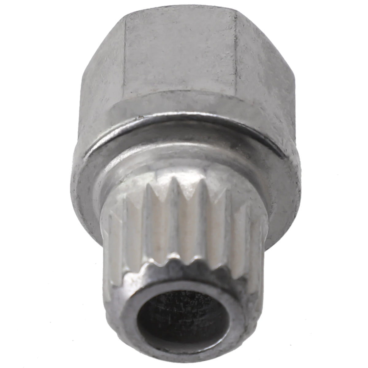 Removal Tool Wheel Lock Lug Nut Hollow Lug Nut Screw Removal Key Silver Tone Steel Wheel Lock 20 X 28mm 34/18PT Quake