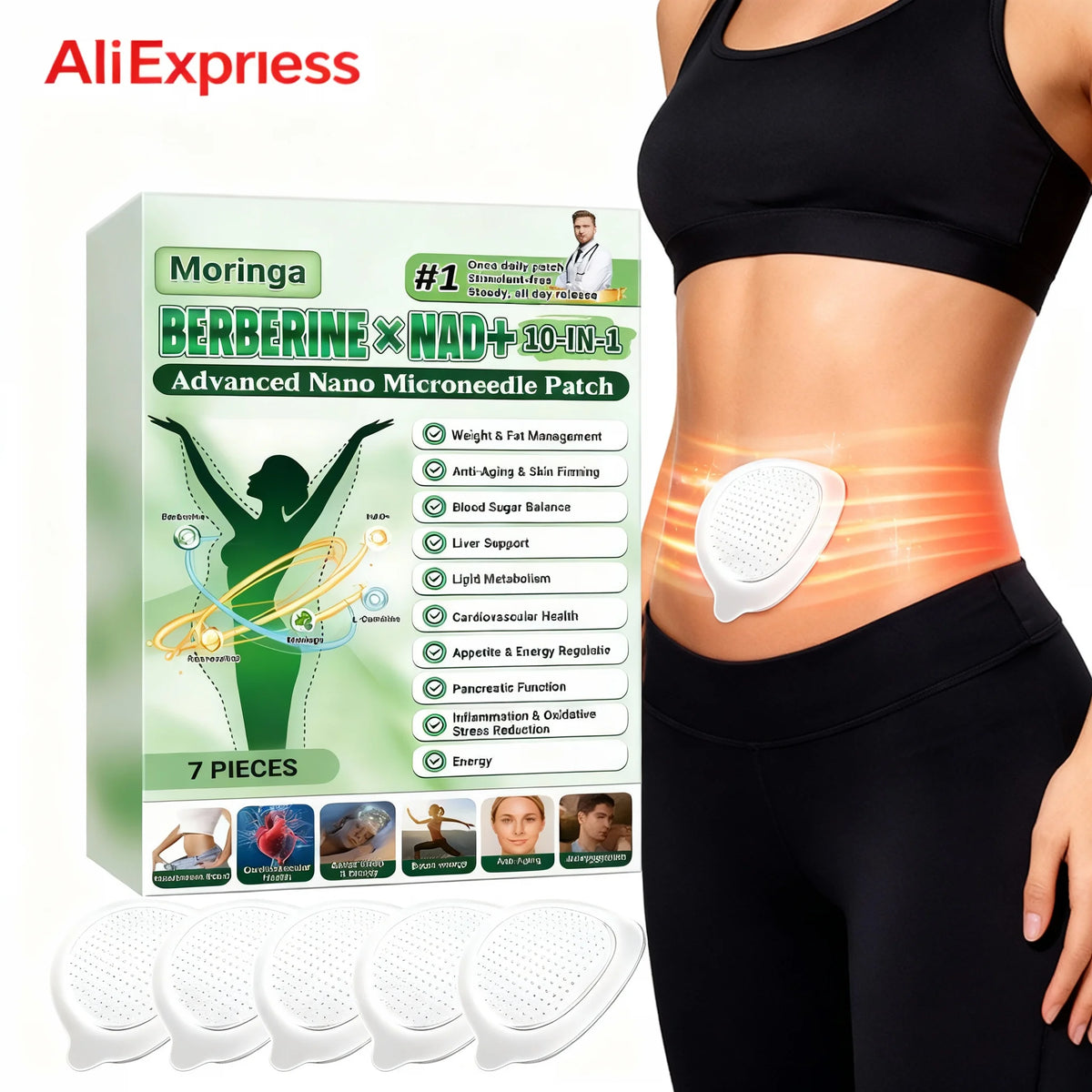 Advanced Nano Microneedle Patch For Body Skin Daily Use External Application Care Sticker Breathable Comfor Adhesion ≤0.3mm Quake
