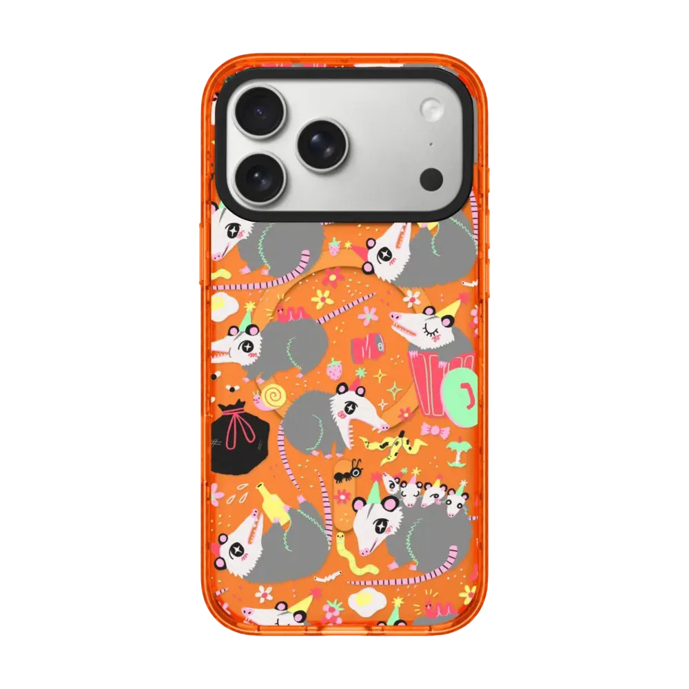 609084 Orange Border Magnetic Phone Case Cover for IPhone 13 14 15 16 17 18 Pro Max Case Quake orange (no magsafe) 4 iPhone17 Pro
