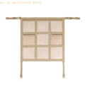 Mesh Dog Divider for Cars with 9 Storage Sections, Top Fasteners, Lower Attachments, 59 x 59cm Panel for Rear Cabin Use H8WE Quake beige1 CN