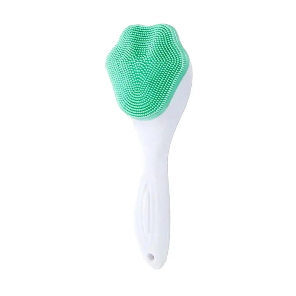 Silicone Face Scrubber And Exfoliator Brush - Facial Cleansing Brush For Blackhead, Acne, Pore, Deep Cleaning Brush Skin Care Quake green