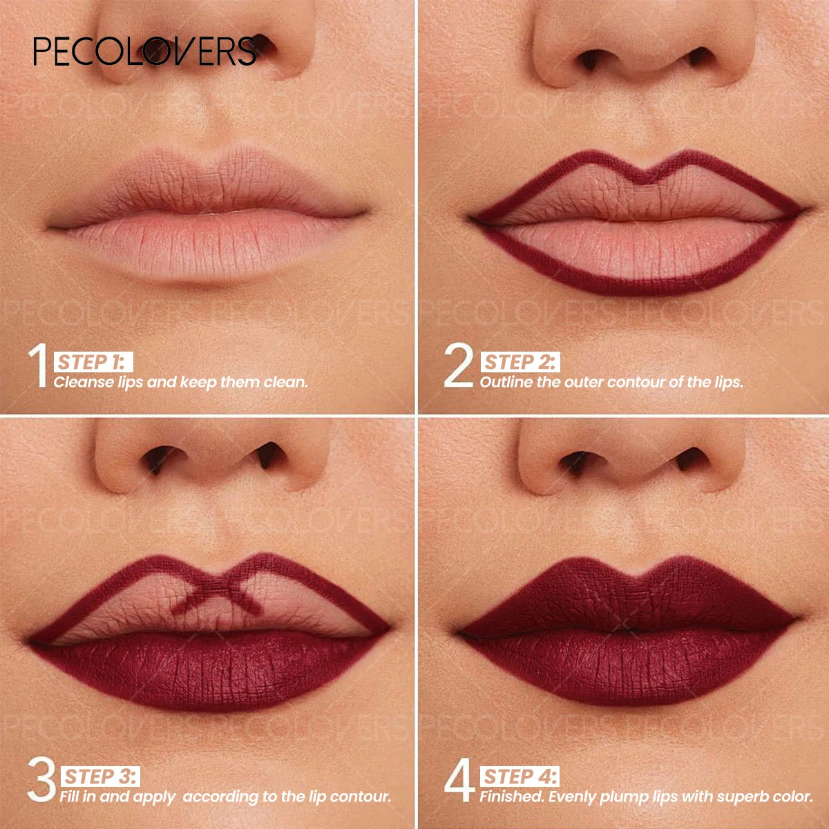 1PC Matte Lipliner, Second Back Lip Contour, Plump and Charming Lips, Non Drying, Waterproof, Lip Cosmetics, Quake