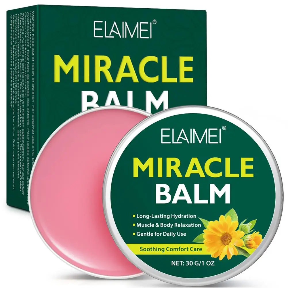 Massage Moisturizing Body Balm Compact Deep Hydrating Soothing Non Greasy Fast Absorption Whole Body Daily Skin Care Quake 1pcs