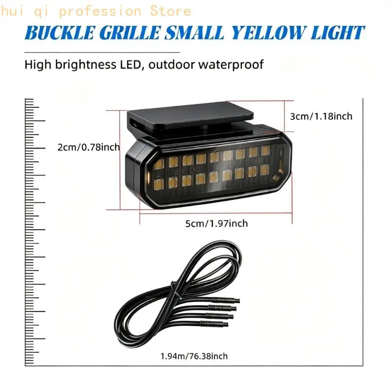 Flashing Front Grille Marker Light Set for Daily Styling Projects H8WE Quake