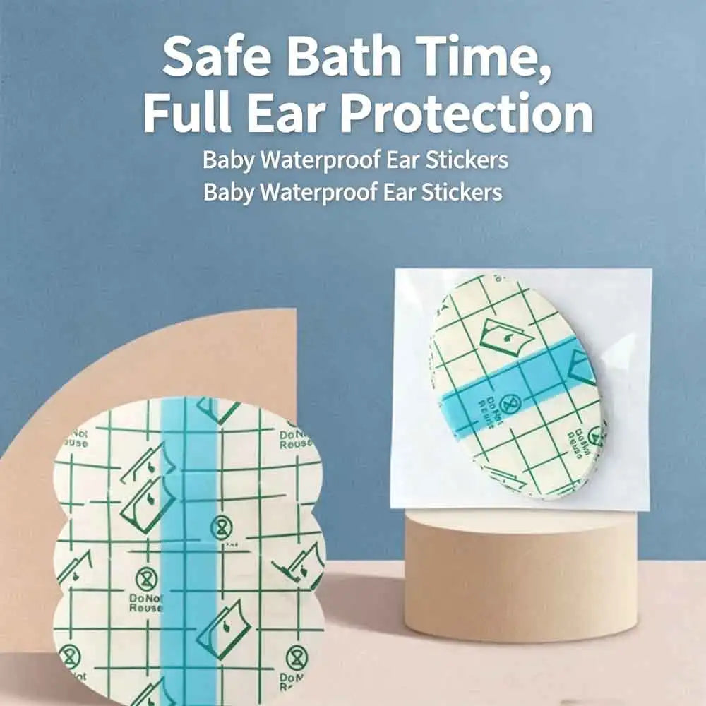 20/60/100pcs Baby Shampoo Ear Covers Waterproof Kids Shower Swimming Protection Ear Stickers Child Disposable Ear Cover Quake