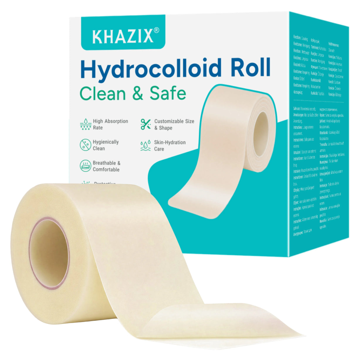 Pimple Patch Artificial Skin Wound Dressing Freely Cuttable Skin-Friendly Adhesive Keep Wound Clean 1 Roll Value Pack. Quake