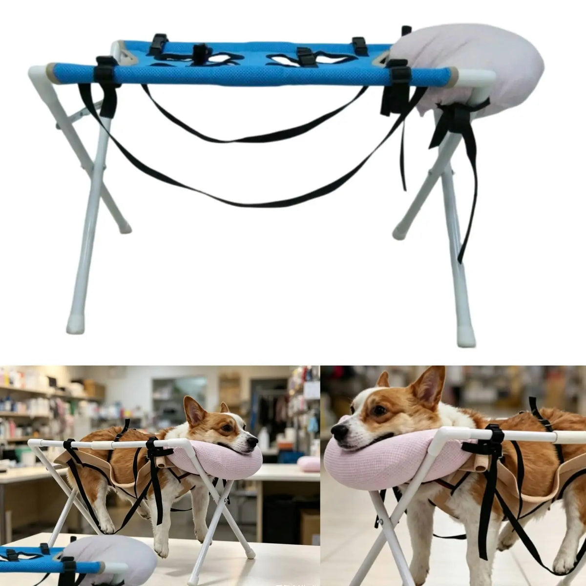 Pet Grooming Table Cleaning Accessory Pet Washing Station Bathing Stand with Pillow for Home Nail Trimming Pets Bathing Grooming Quake