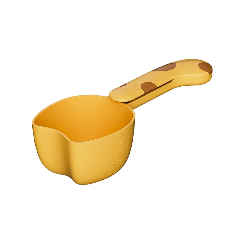 Measuring Scoop Household Food Measuring Spoon with Bag Clip Reusable Multifunctional Kitchen Snack Sealing Measuring Tool Quake