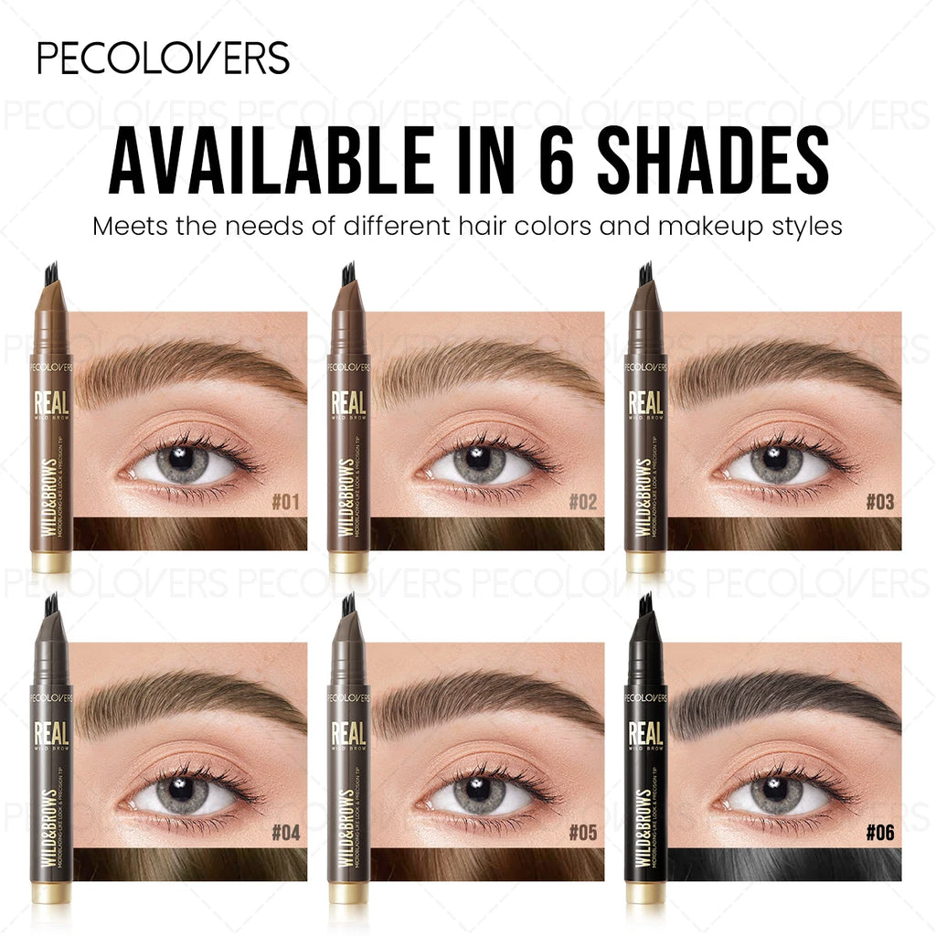 1PC Multi Fork Eyebrow Pencil, Multi-color Selection, Filling The Gap in The Eyebrow Area, with Distinct Eyebrows At Every Root Quake