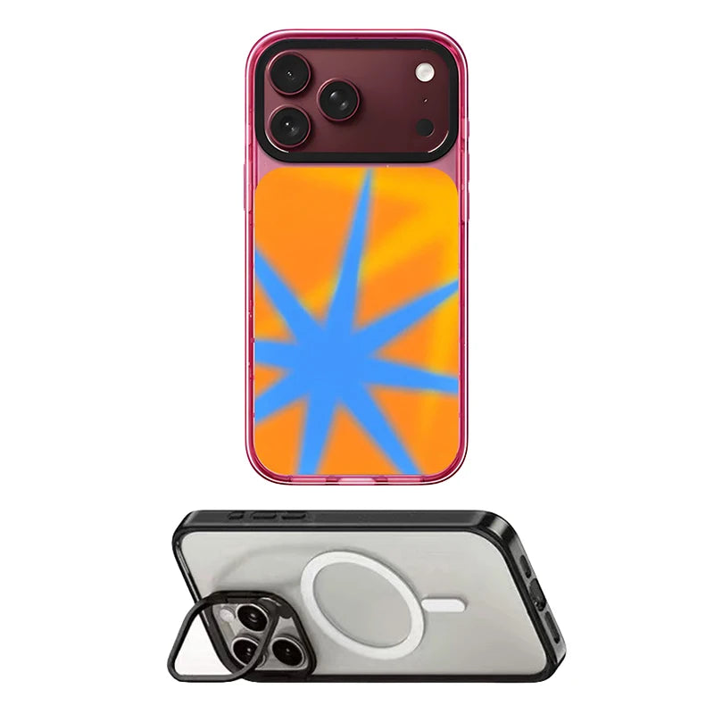 6092086 Impact Case - Mirror / Glaze Magnetic Cover: Compatible with IPhone 18 17 Pro Max 18Pro Quake stand (MagSafe) 2 for iPhone18 Pro Max