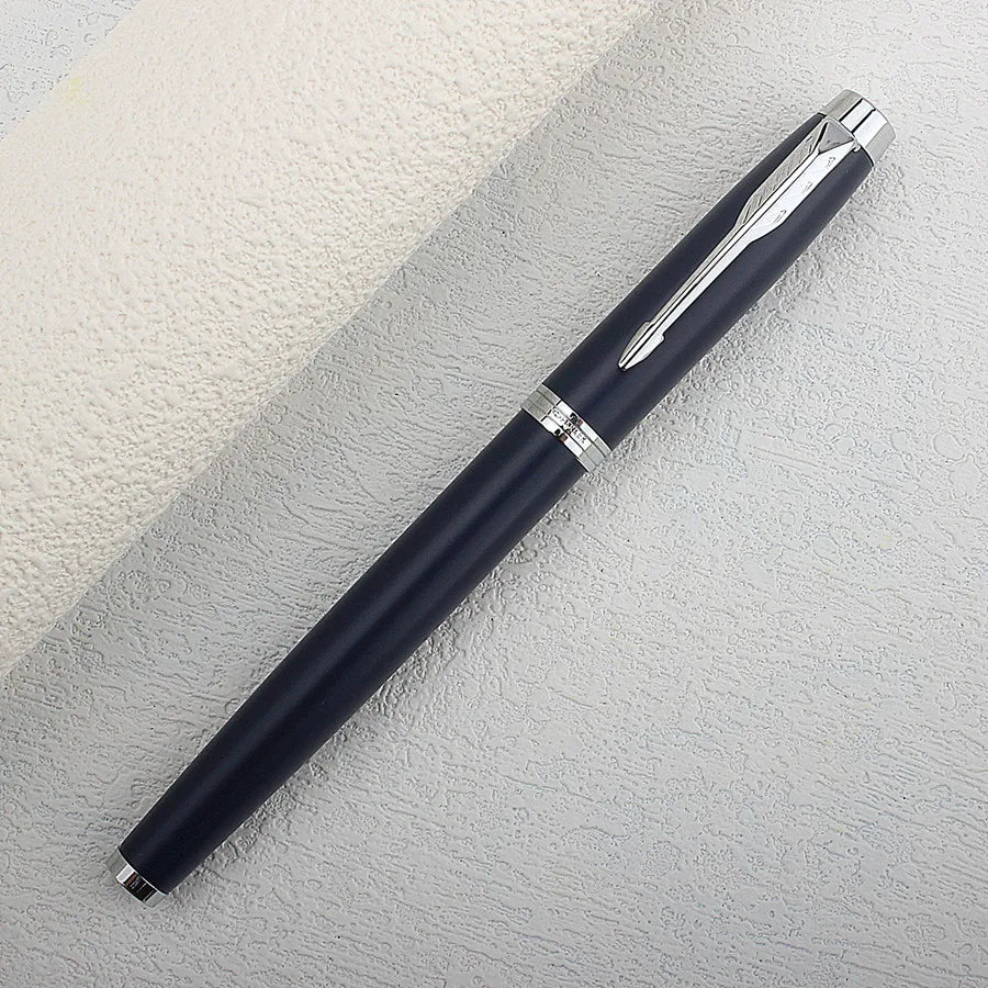 Luxury Arrow Clip Metal Fountain Pen 0.7MM Nib , White Black Barrel Business Office Home School Supplies Quake 996-4 0.7MM