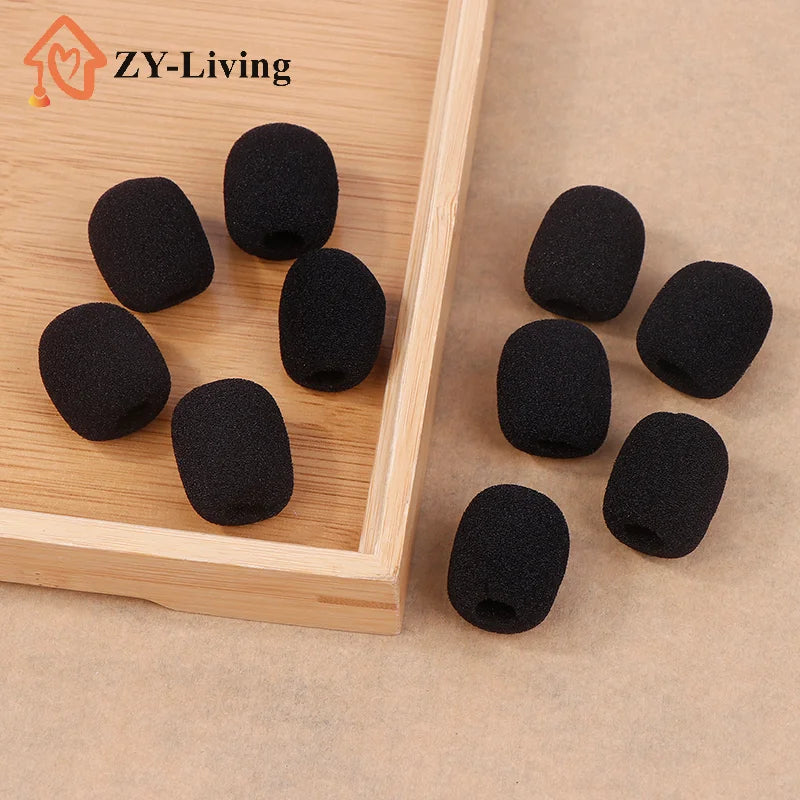 10/20PCS Black Headset Microphone Sponge For Motorcycle Intercom Helmet Bluetooth Headset Microphone Sponges Quake
