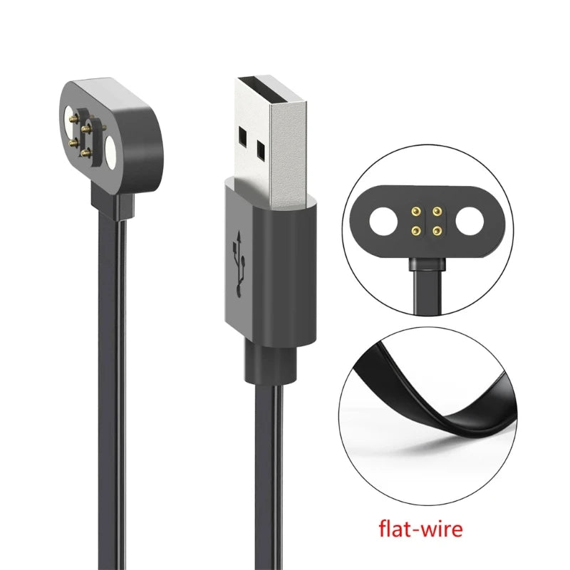 1Pack Earphone Charger Portable 4 Pin Charging Station Dock with USB Charging Cable for Mojawa Run Plus K1KF Quake