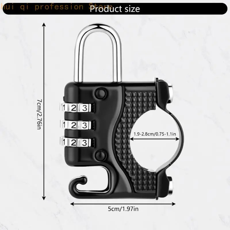 Heavy Duty Helmet Lock Storage Hook Motorcycle Scooter Accessory Anti Theft Mechanism High Strength Easy Installation H8WE Quake