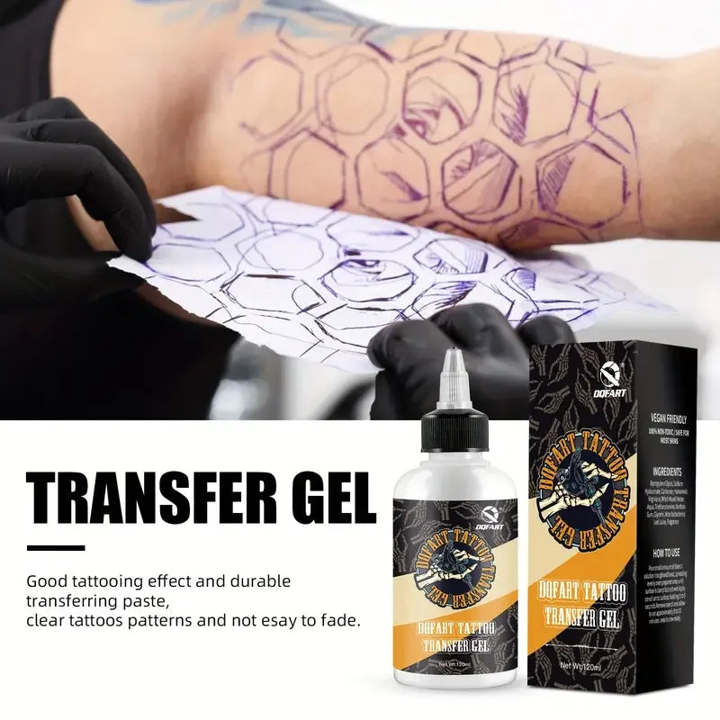 Tattoo Transfer Gel Tattoo Tools Transfer Paste with Tattoo Transfer 120ML Large Capacity High Quality Fast Paper Auxiliary Gel Quake