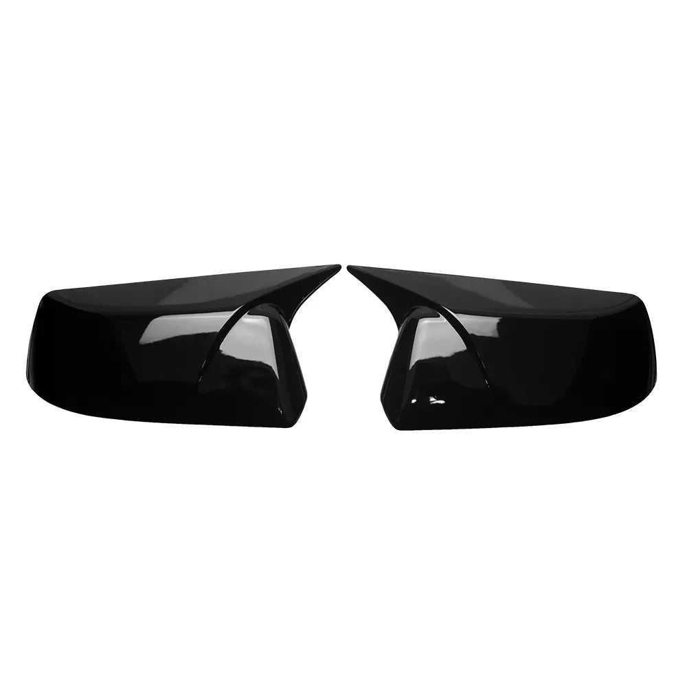 For GMC Yukon 2015-2020 Chevrolet Tahoe Suburban Cadillac Escalade Car Sticker Rearview Side Mirror Cover Wing Cap Exterior Case Quake Gloss Black