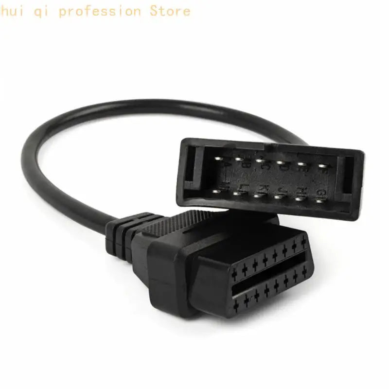 Plastic OBD2 Conversion Cable 12pin Interfaces For Vehicle Scanner Compatibility H8WE Quake