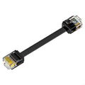 Cat6 Flat Ethernet Short UTP Cable Rj45 Boot Cord Networking Connector Cat6 Networking Cable Management for Router K1KF Quake Black Black