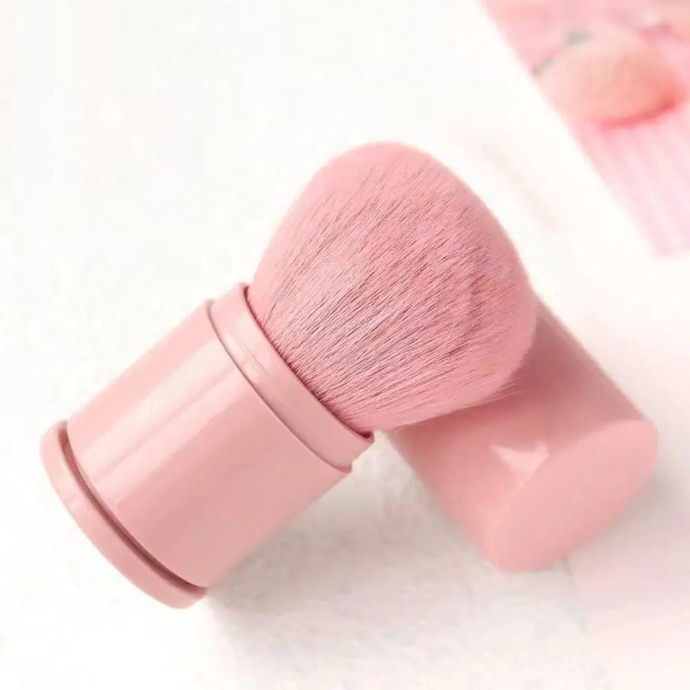 Portable Mini Retractable Blush Brush Soft Loose Powder Foundation Makeup Brush Multi Functional Beauty Makeup Tool Quake