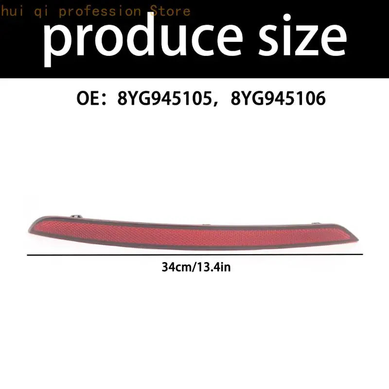 Rear Side Insert Trim Piece for 8Y 2020-2024, Red Plastic Rear Corner Part for Trim Repair Use and Service H8WE Quake