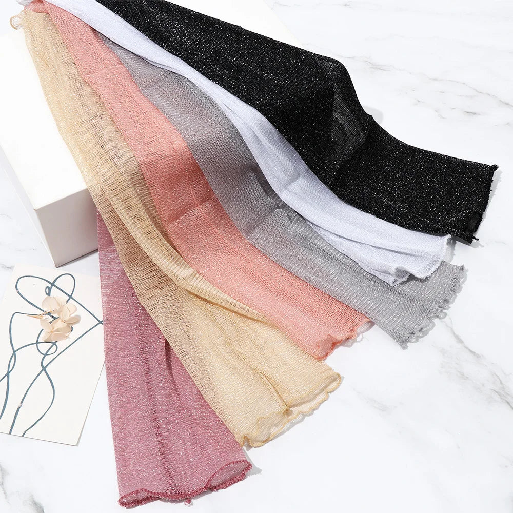 Spring Summer Fashion Sleeves Mesh Lace Thin Long-Sleeved Bike Breathable Cycling Gloves Driving Arm Warmers Sleeves Quake